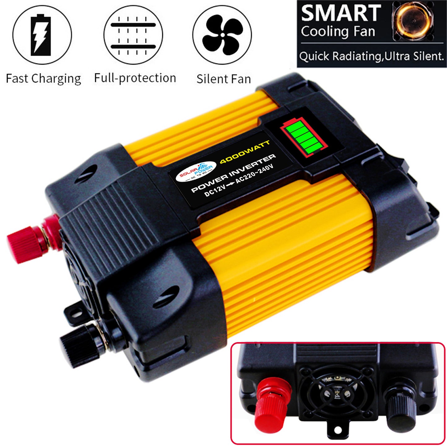 250W OR 500W POWER INVERTER ~ 12VDC TO 110VAC