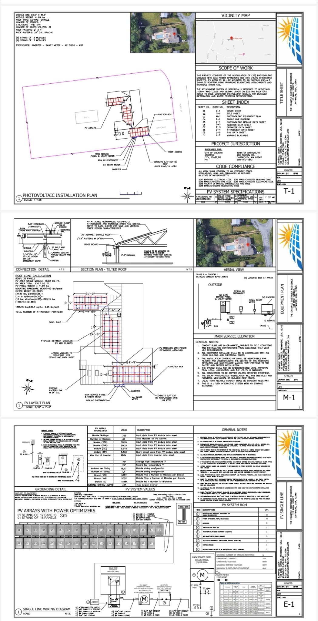 10KW SOLAR PLAN FOR PERMIT